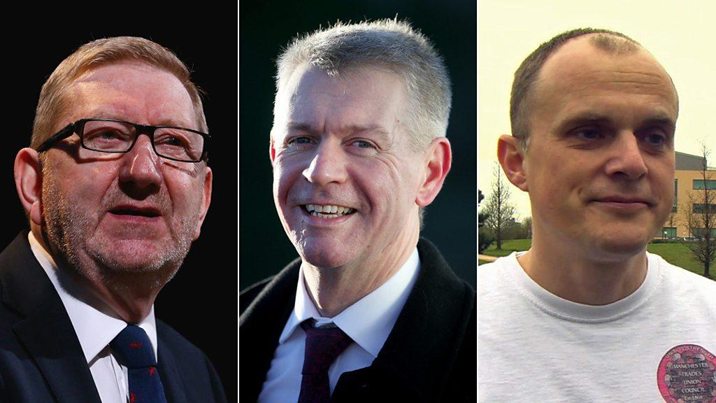 Len McCluskey, Gerard Coyne, Ian Allinson