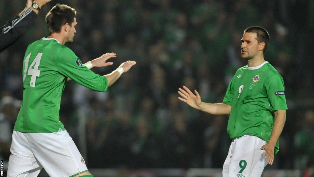 Kyle Lafferty and David Healy