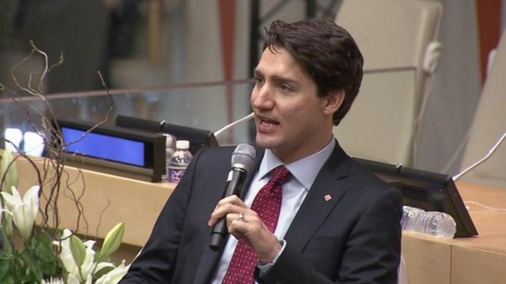 Justin Trudeau: 'I'll keep saying I'm a feminist' - BBC News