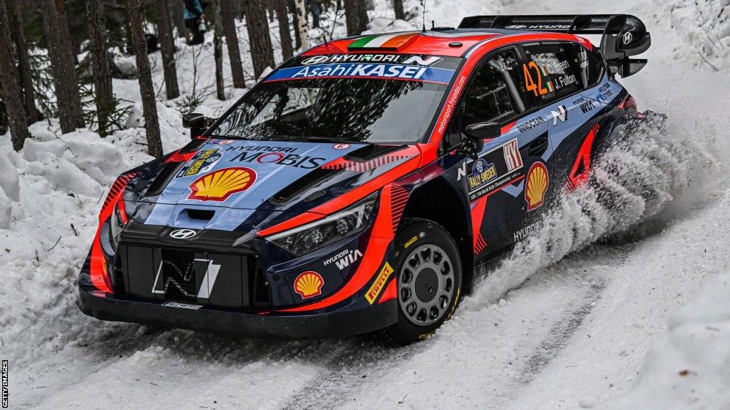 Craig Breen in action in Rally Sweden