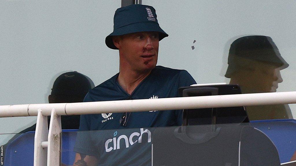 Andrew Flintoff on the England balcony