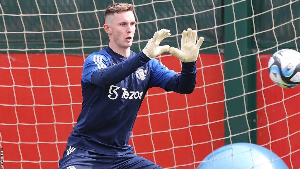 Dean Henderson during pre-season training