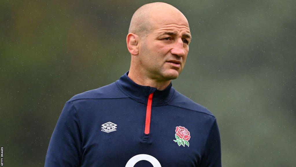 Steve Borthwick at England training