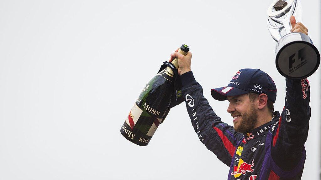 Sebastian Vettel dominating in a single season during the Brazilian Grand Prix