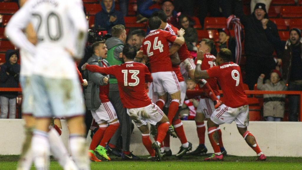 Nottingham Forest celebrate