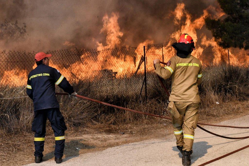 greece fires