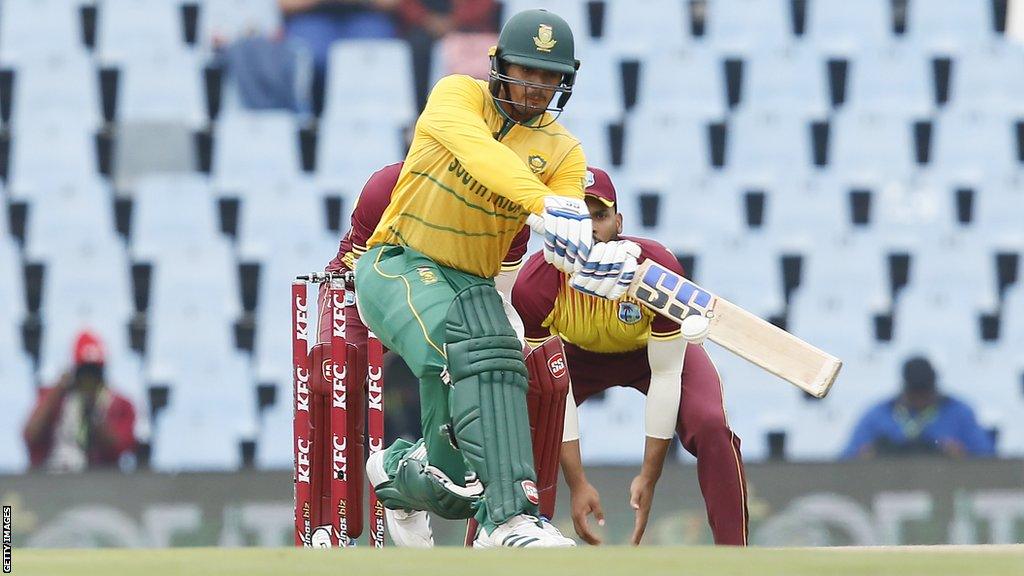 Quinton de Kock batting v West Indies