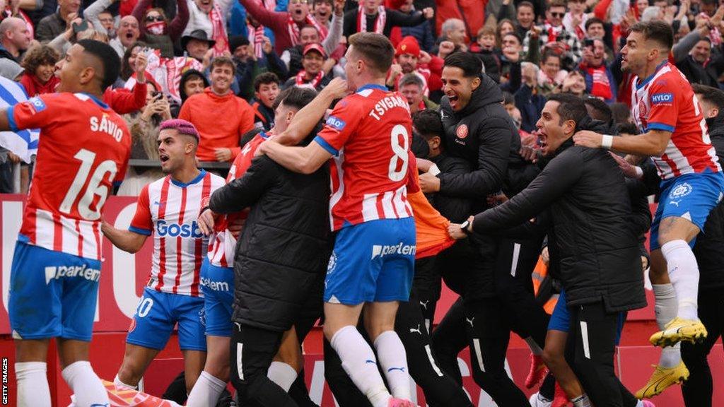 Girona celebrate