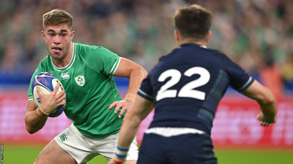 Crowley pictured in action against Scotland in the World Cup