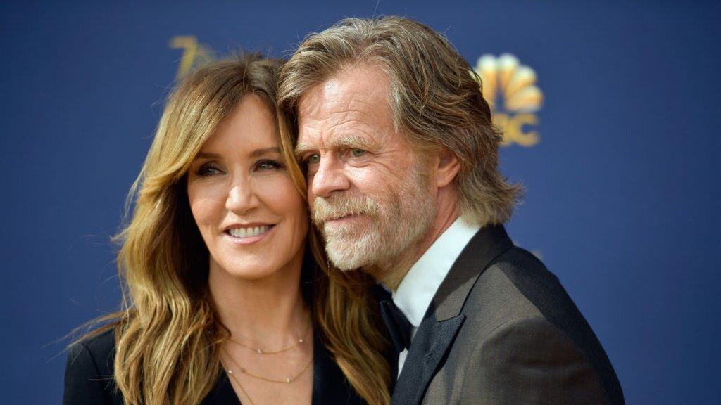 Actors Felicity Huffman and William H Macy