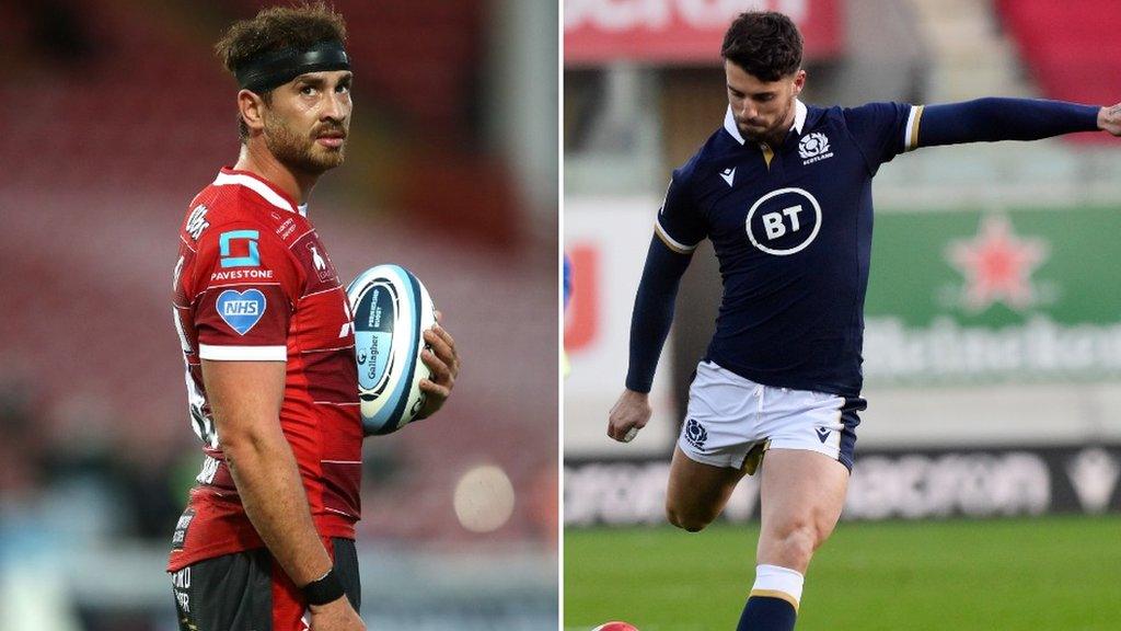 Danny Cipriani (left) and Adam Hastings