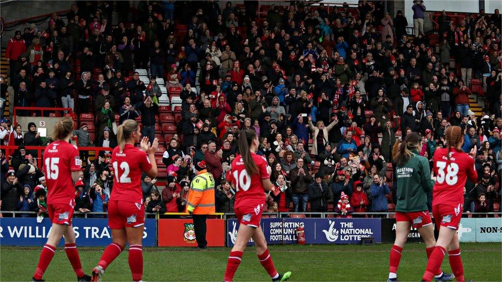 Wrexham players celebrate