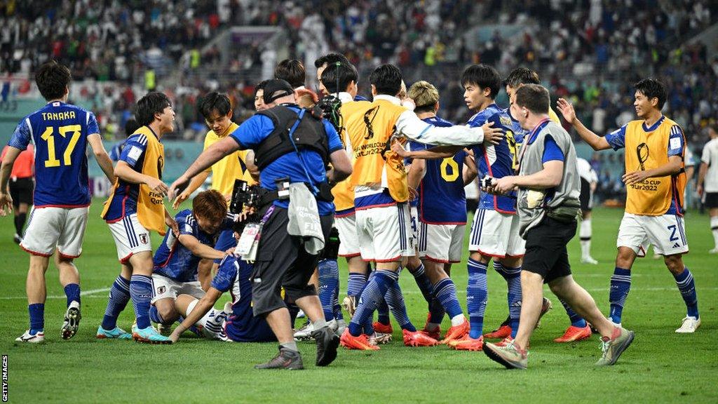 Japan celebrate