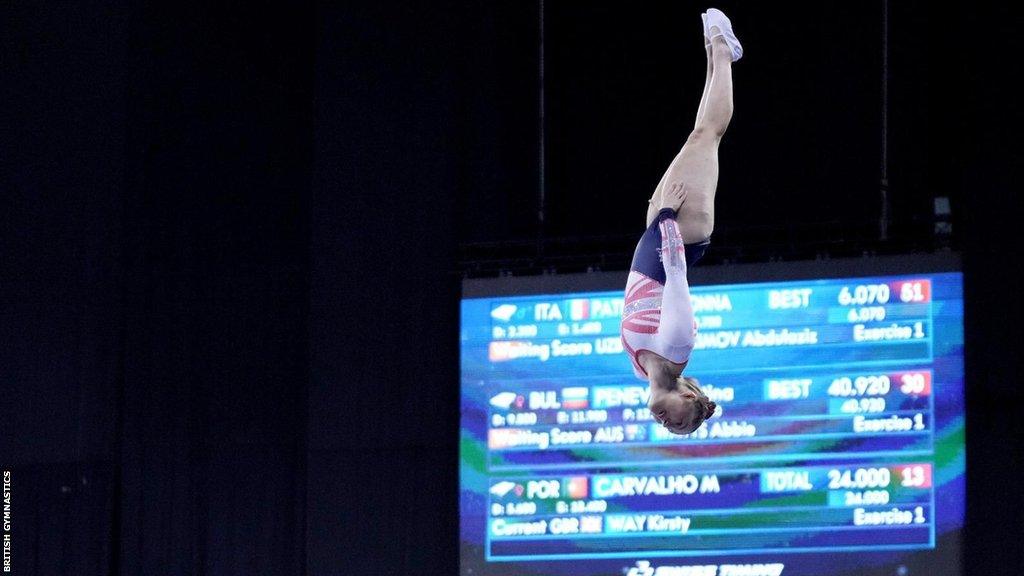 Great Britain gymnast Kirsty Way and her teammates claimed a gold and bronze at the Trampoline World Championships.