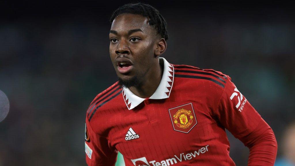 Elanga during his time with Manchester United.