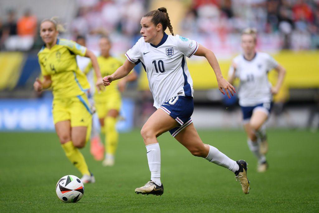 England midfielder Ella Toone in action against Sweden on Tuesday