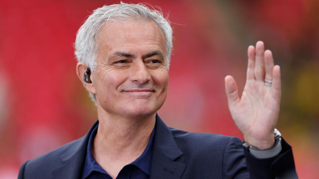 Jose Mourinho smiling