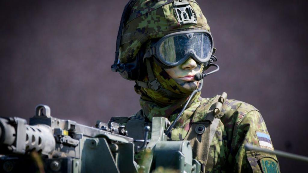 Nato forces in a military exercise in Estonia