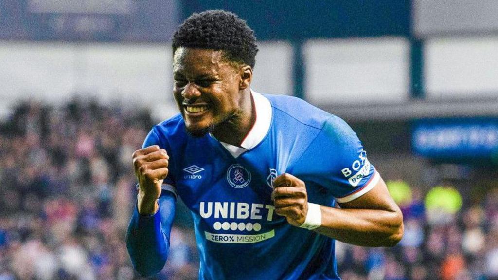 Chukwuani celebrates his goal