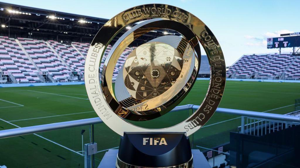 The new Fifa Club World Cup trophy.