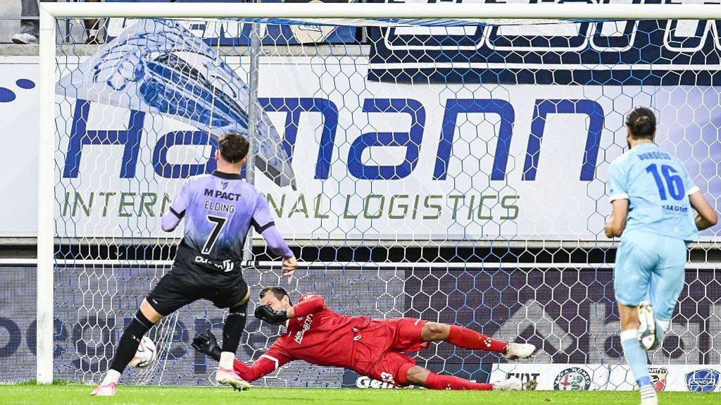Owen Elding has penalty saved
