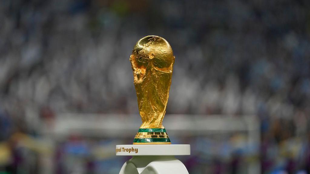 The Fifa World Cup trophy
