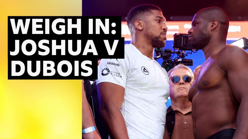 Joshua and Dubois face off at weigh-in