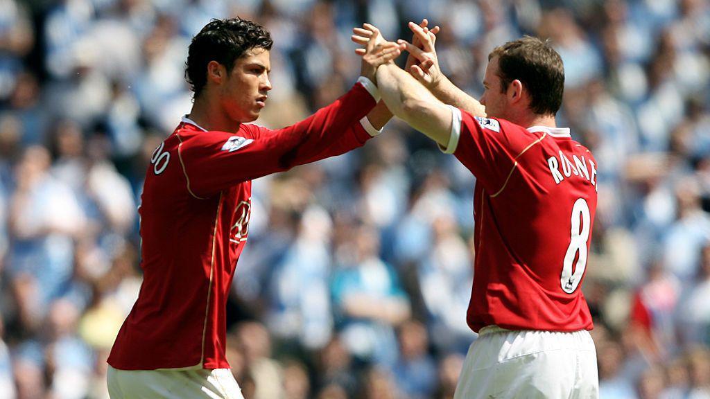 Wayne Rooney and Cristiano Ronaldo