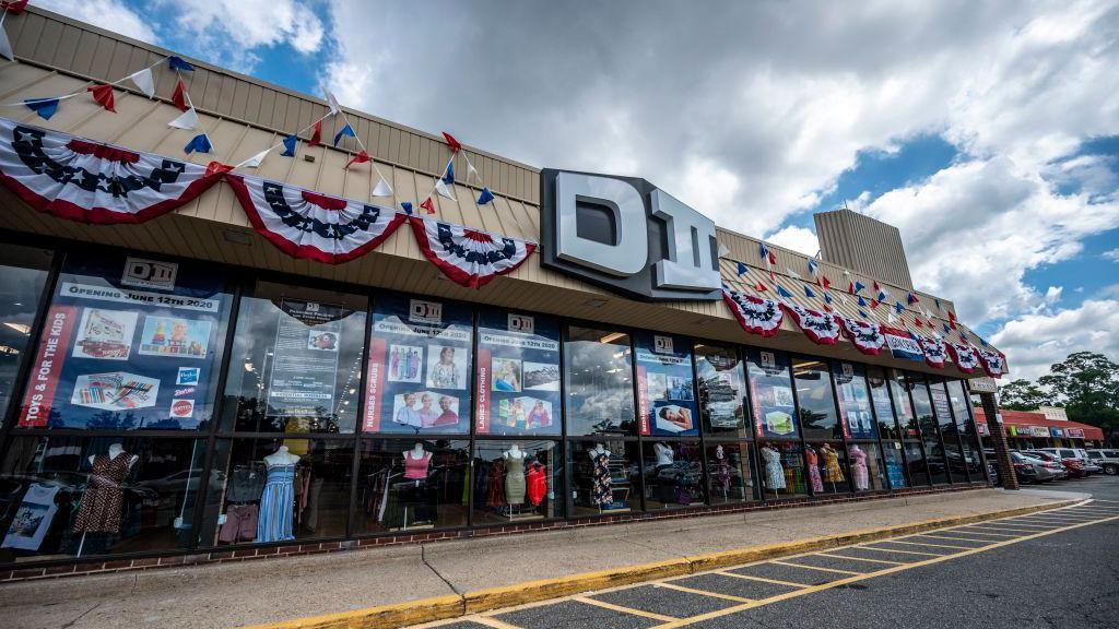 The exterior of the Brooklyn, New York based DII discount store in Bellmore, New York on July 1, 2020