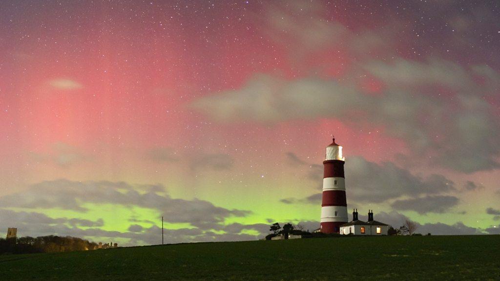 Northern light at Happisburgh Lighthouse