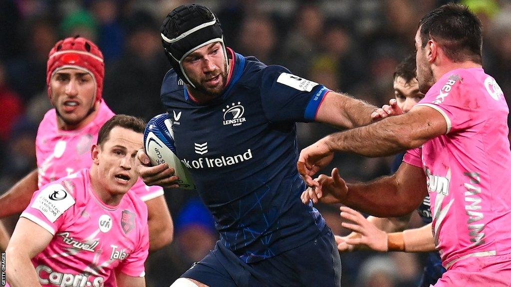 Caelan Doris in action against Stade Francais at the Aviva Stadium