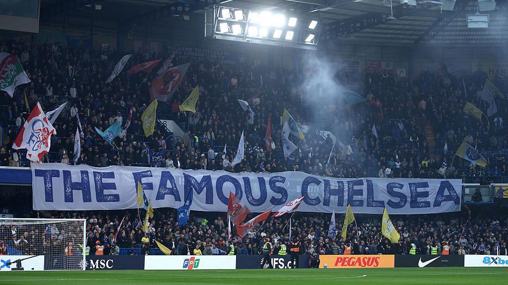 A general view inside Stamford Bridge