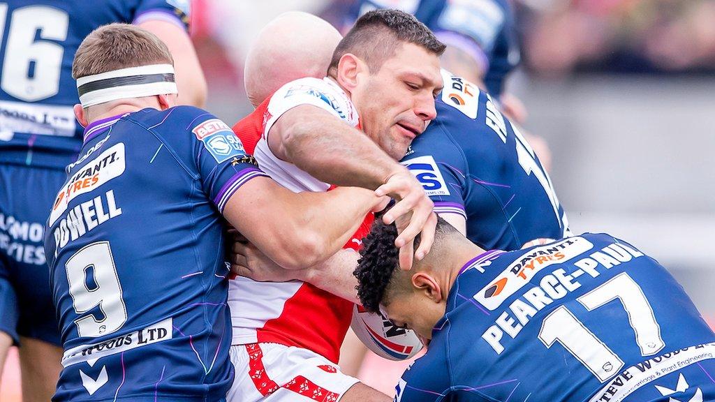 Ryan Hall's tally of 227 Super League tries is bettered only by his old Leeds team-mate Danny McGuire (247)