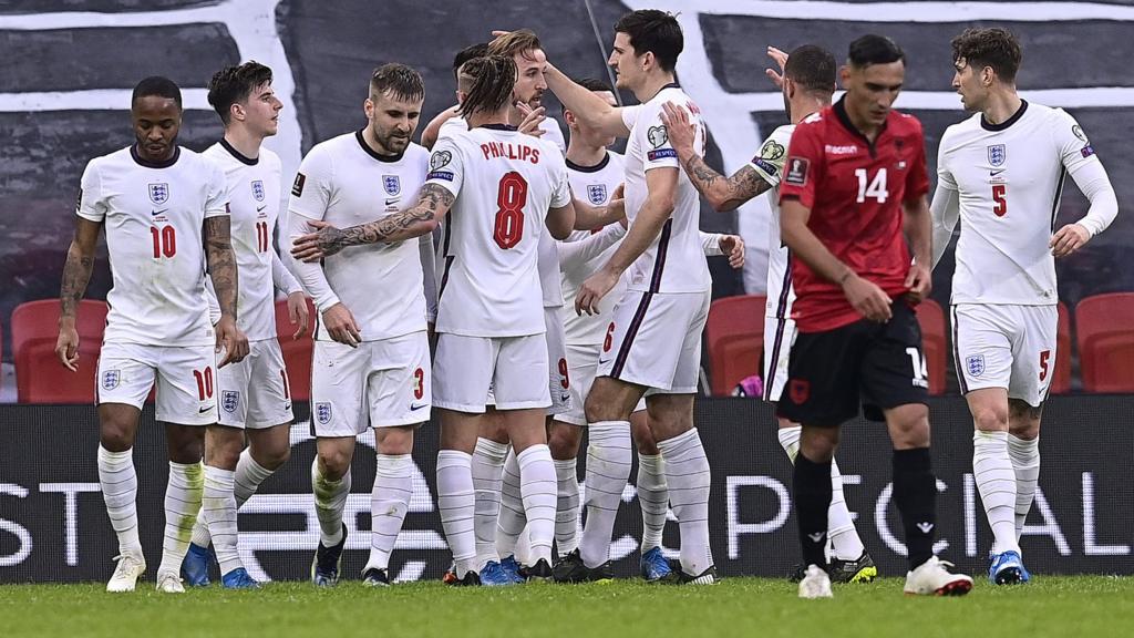 England celebrate