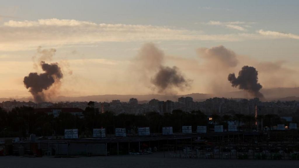 Smoke billows over Lebanon