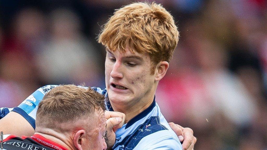 Teenage prop George Delaney in action for St Helens