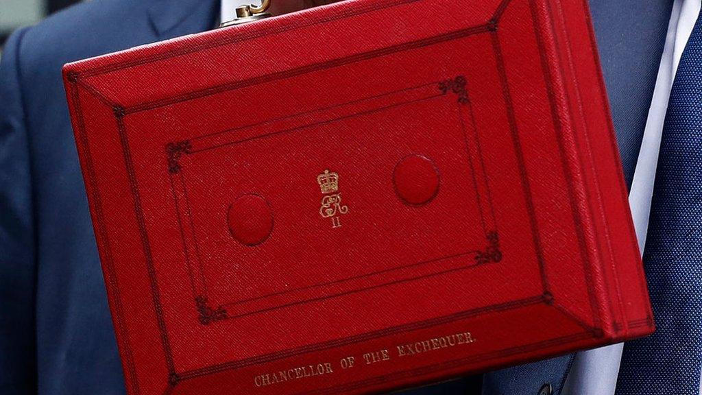 The chancellor's red box