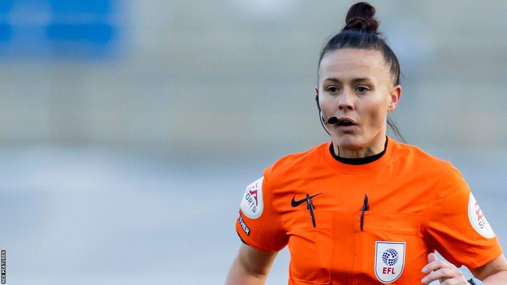 Rebecca Welch previously refereed a League Two match and an FA Cup third-round tie before stepping up to referee Saturday's Championship fixture at St Andrew's