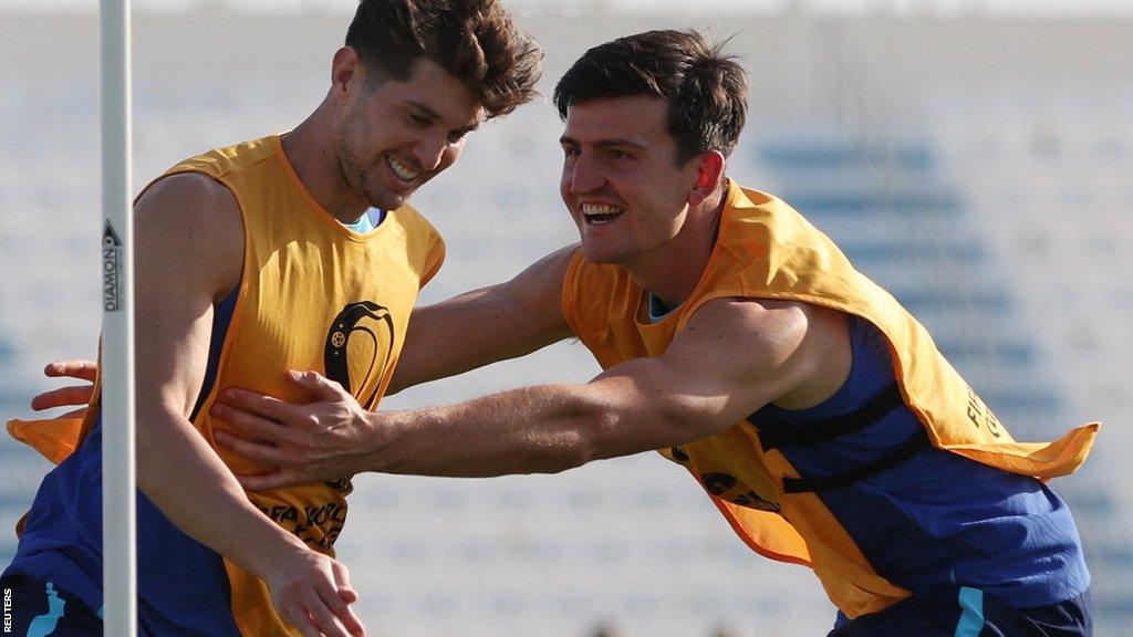 England defenders John Stones and Harry Maguire