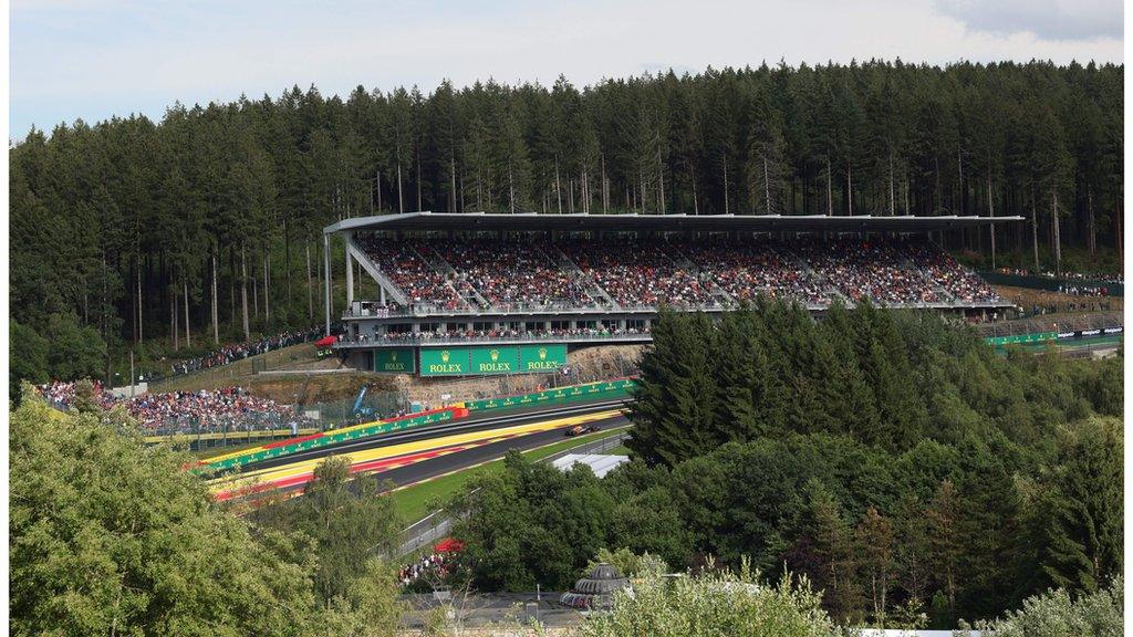 General view of Spa-Francorchamps during the Belgian Grand Prix