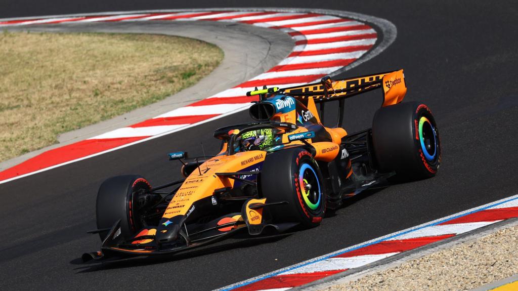 McLaren's Lando Norris during Hungarian Grand Prix qualifying