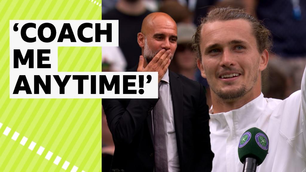 Zverev asks Pep to coach Bayern or himself in post-match interview