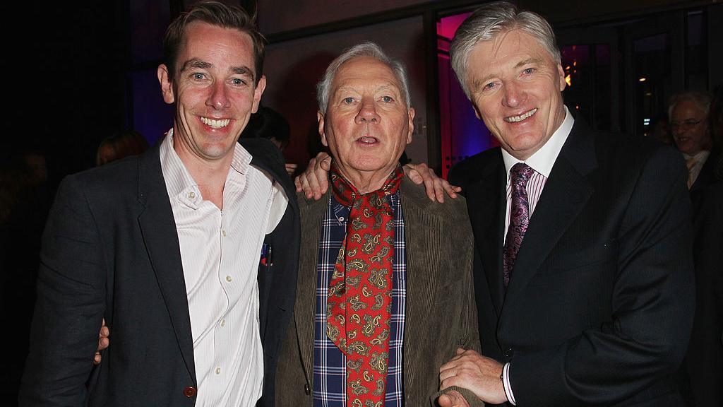 Ryan Tubridy with predecessors Gay Byrne and Pat Kenny