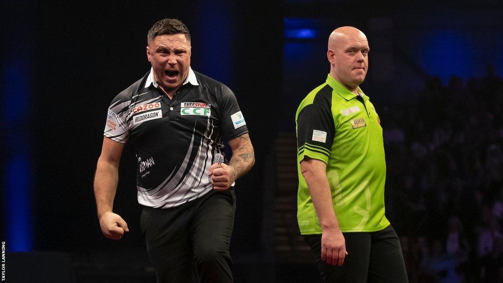 Gerwyn Price and Michael Van Gerwen