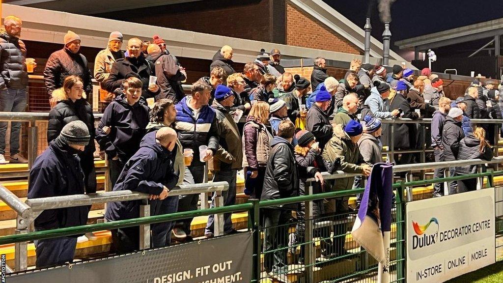 Preston North End fans at AFC Totton