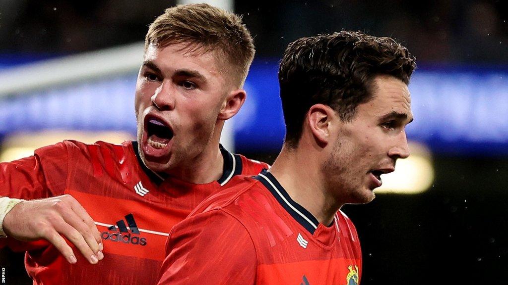 Jack Crowley (left) and Joey Carbery (right)