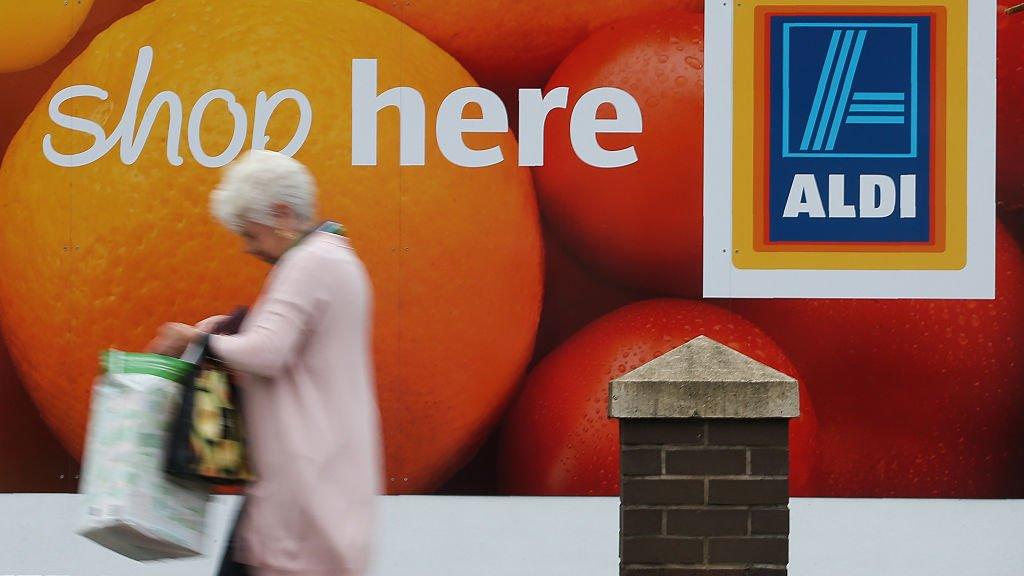 Aldi store sign