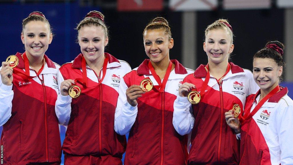 Kelly Simm helped England claim the gold in the team event at Glasgow 2014 Commonwealth Games