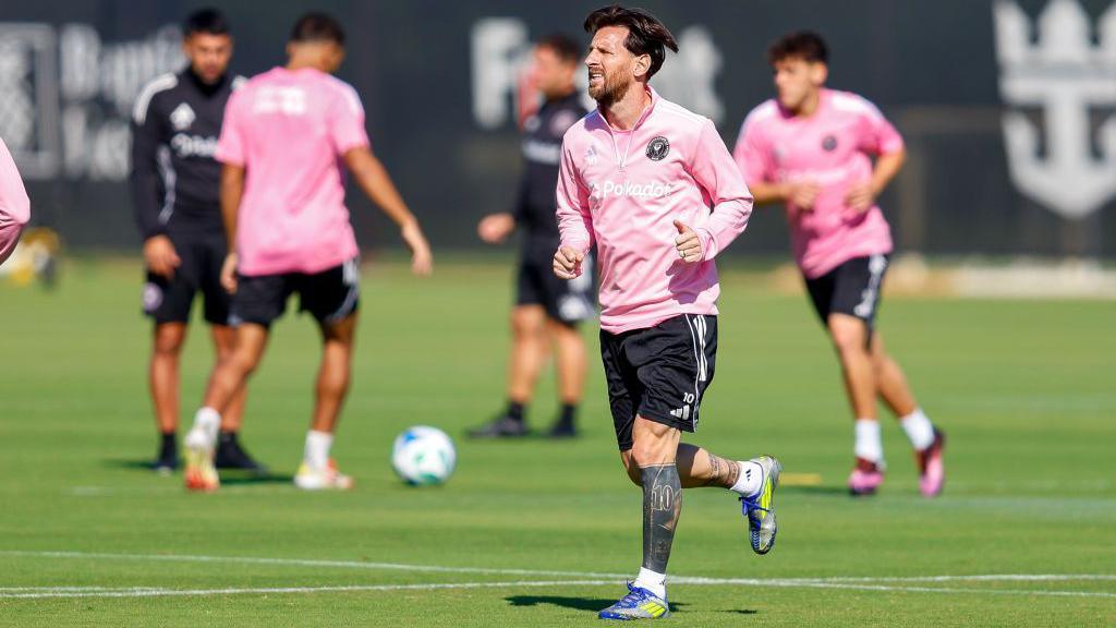 Messi in Inter Miami training