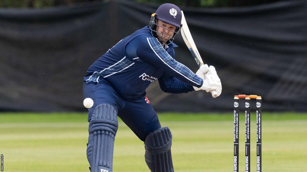 Ollie Hairs hit his 73 from 36 balls at the Goldenacre ground